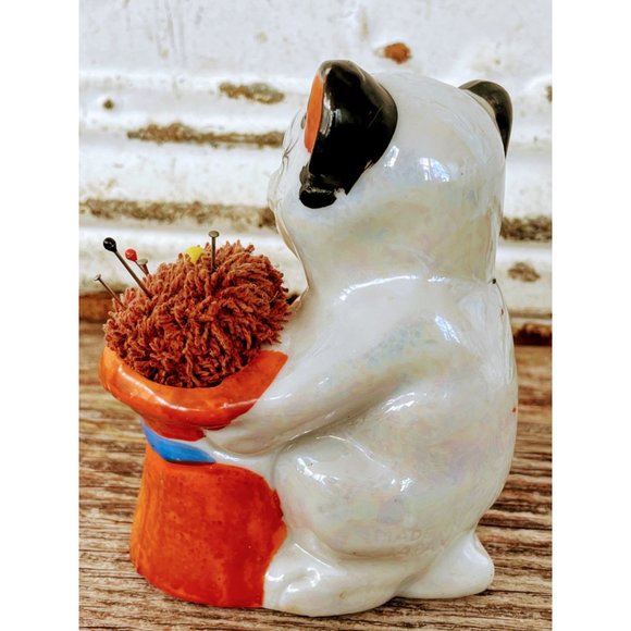 Vintage Lusterware Winking Dog pin cushion - Picture 7 of 8